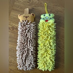 Norwex Kids Plush Mop Buddy Set - Tan and Yellow
